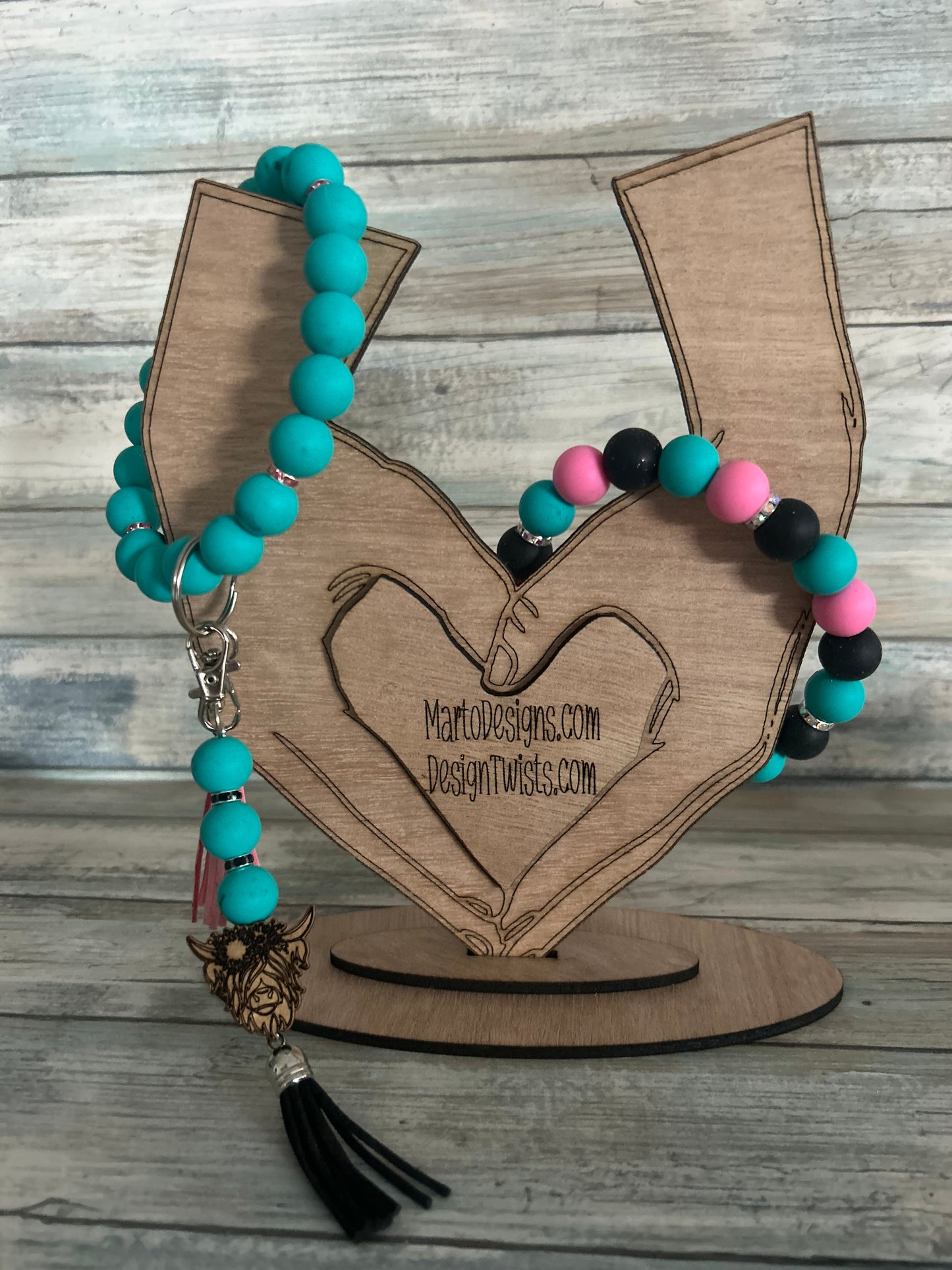 Custom Wristlet or bracelet Stand with or without custom business name