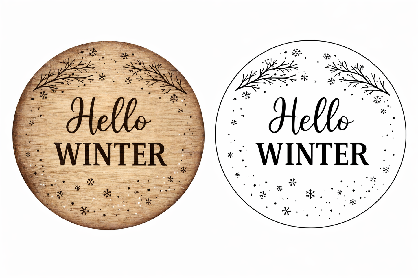 Interchangeable circle insert #031 candle stick and frame ( Sold Separately ) Wood Laser Blank | DIY Craft Cutout | Paint-Ready