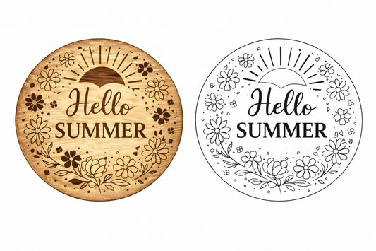 Interchangeable circle insert #029 candle stick and frame ( Sold Separately ) Wood Laser Blank | DIY Craft Cutout | Paint-Ready