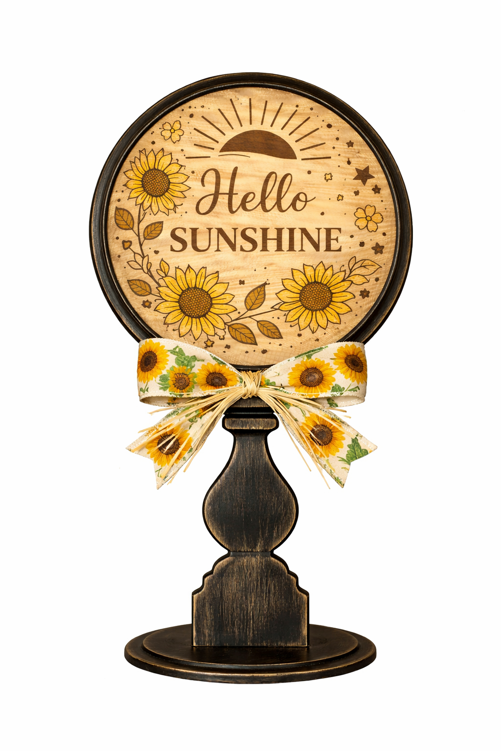 Interchangeable circle frame for candle stick used with circle inserts ( Sold Separately ) Wood Laser Blank | DIY Craft Cutout | Paint-Ready (Copy)