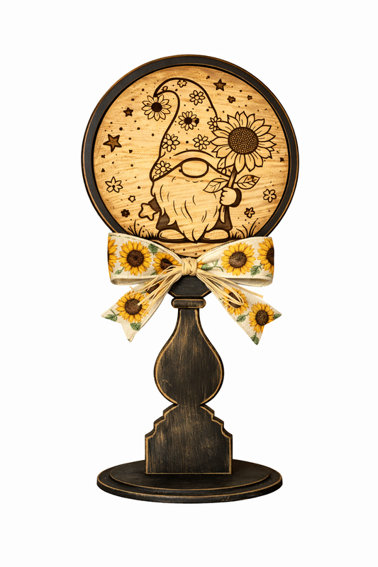 Interchangeable circle insert #030 candle stick and frame ( Sold Separately ) Wood Laser Blank | DIY Craft Cutout | Paint-Ready