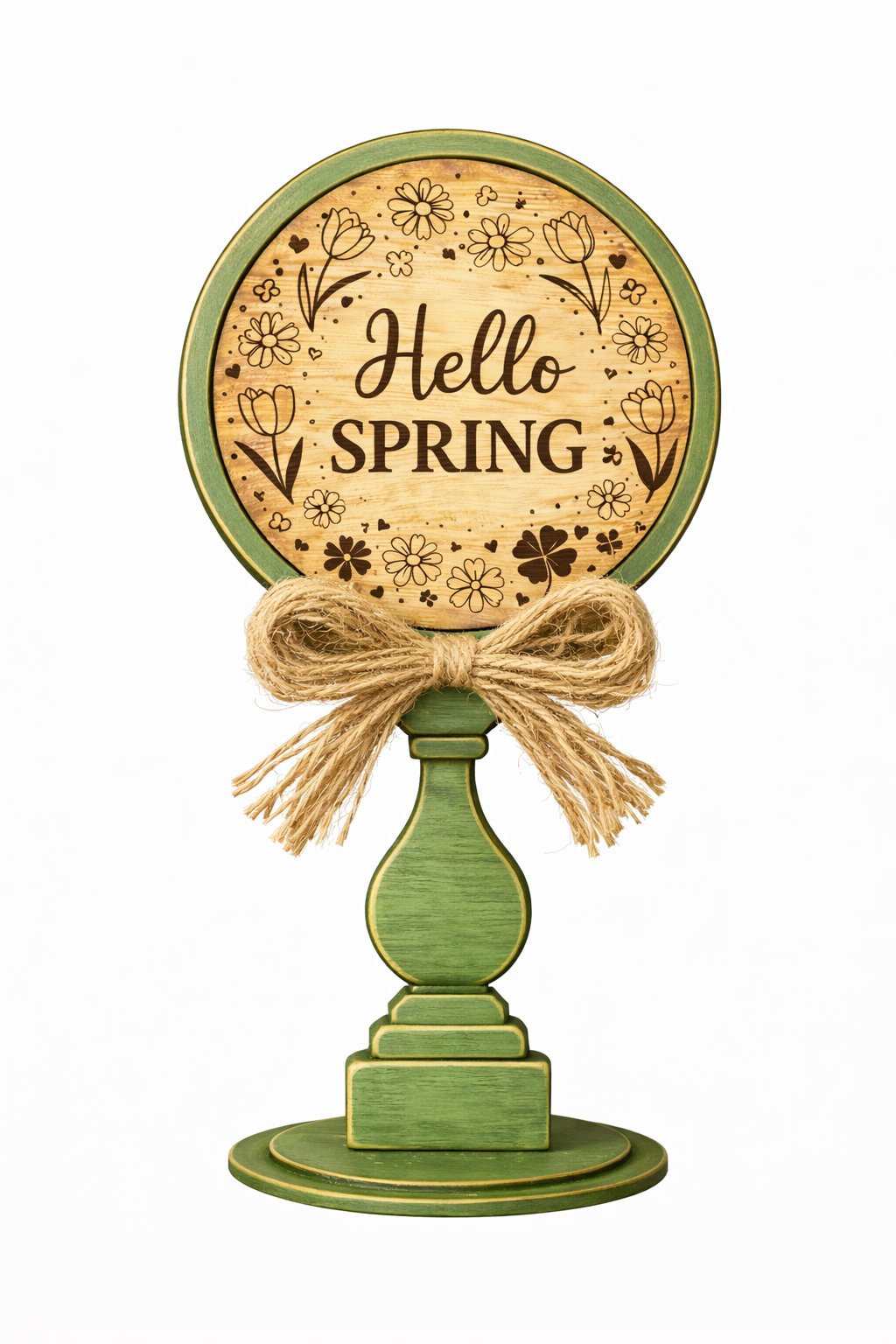 Interchangeable circle insert #026 candle stick and frame ( Sold Separately ) Wood Laser Blank | DIY Craft Cutout | Paint-Ready