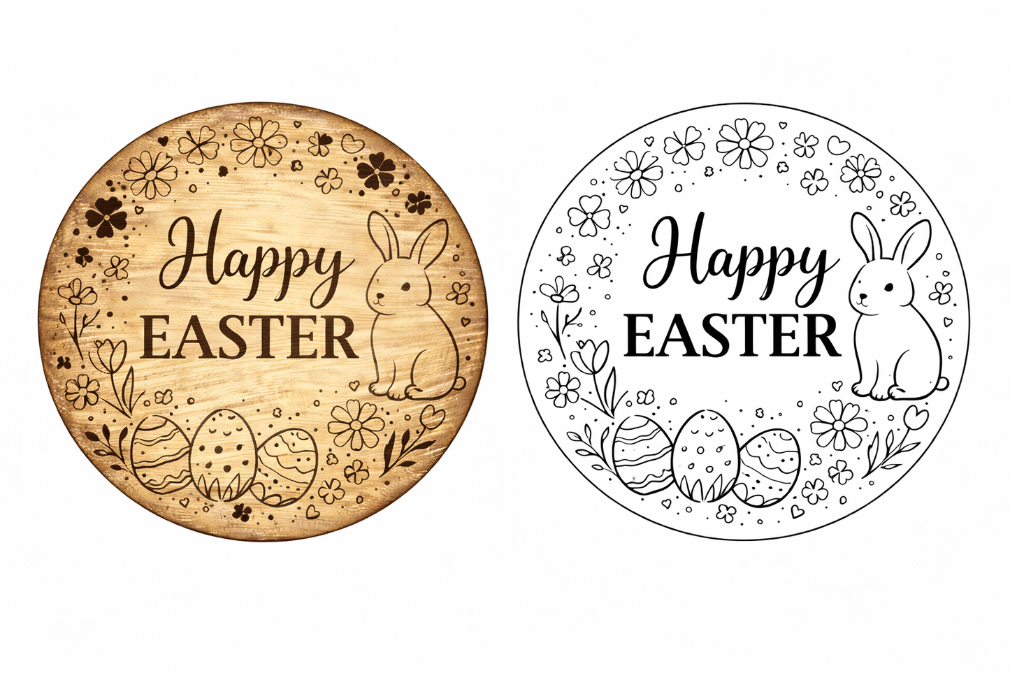 Interchangeable circle insert #027 candle stick and frame ( Sold Separately ) Wood Laser Blank | DIY Craft Cutout | Paint-Ready