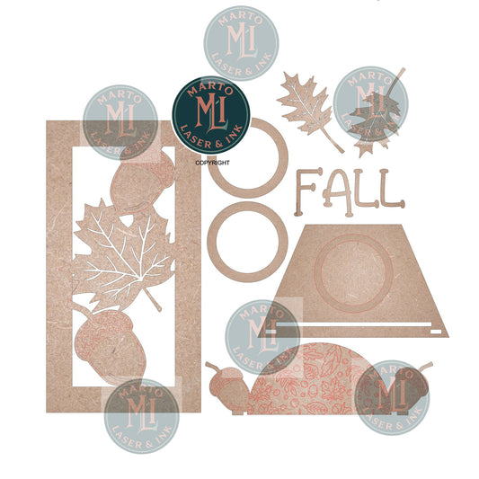Fall Leave Interchangeable Candle # 4205 Digital Laser Cut SVG File – Instant Download