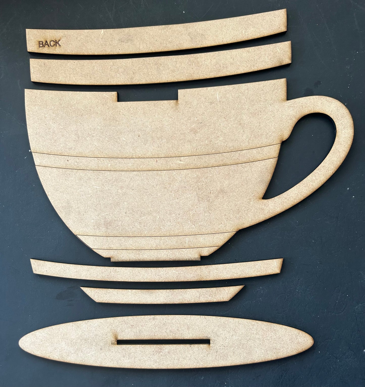 Tea cup Interchangeable  DIGITAL Laser Cut SVG File – Instant Download | DIY Craft Use