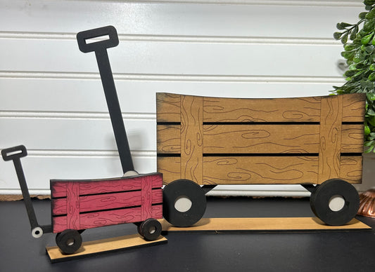 WAGON BASE INTERCHANGEABLE # 1114 Wood Laser Blank | DIY Craft Cutout | Paint-Ready