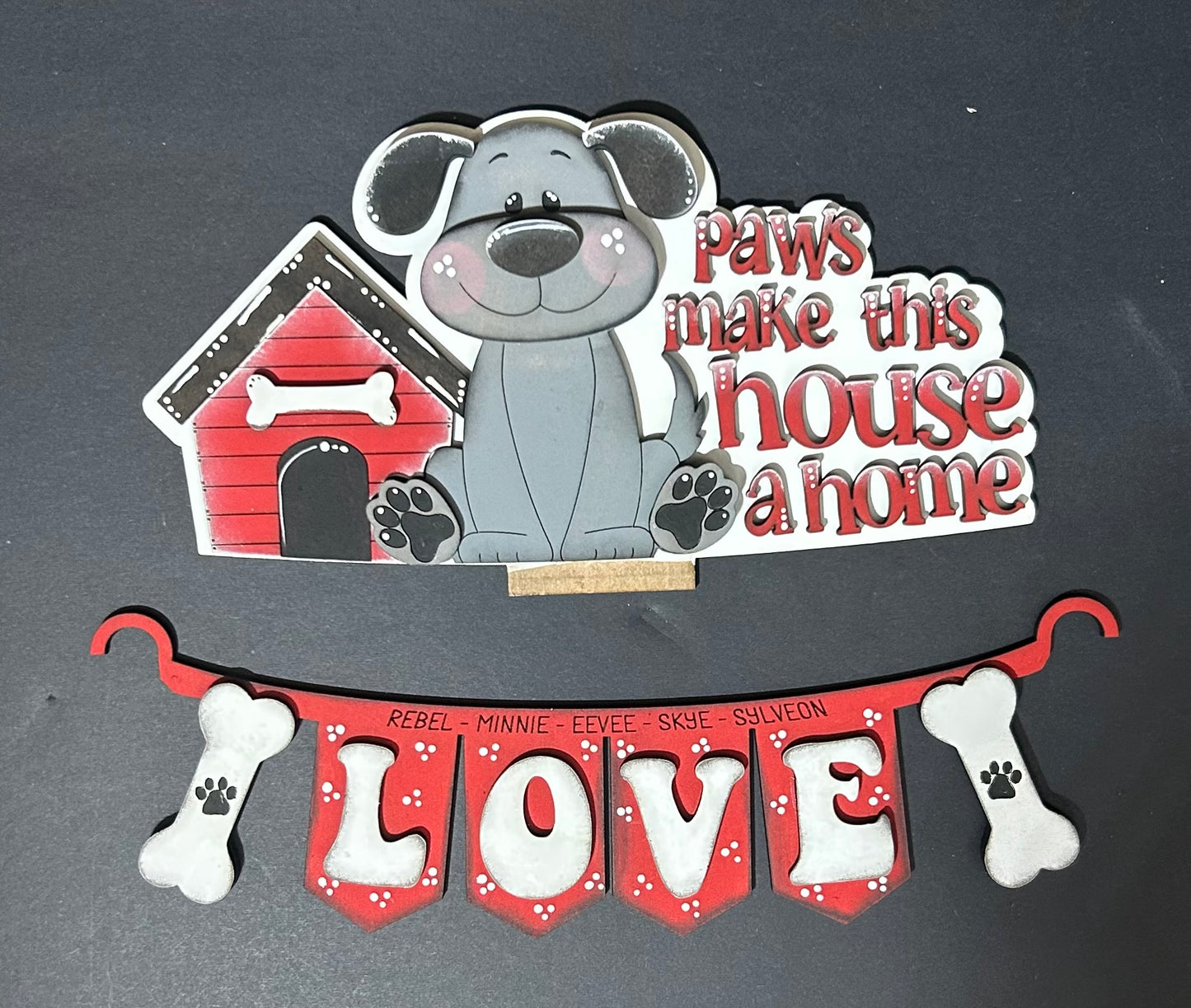 DOG - # 1116 INSERT FOR INTERCHANGEABLE WOOD  Wood Laser Blank | DIY Craft Cutout | Paint-Ready