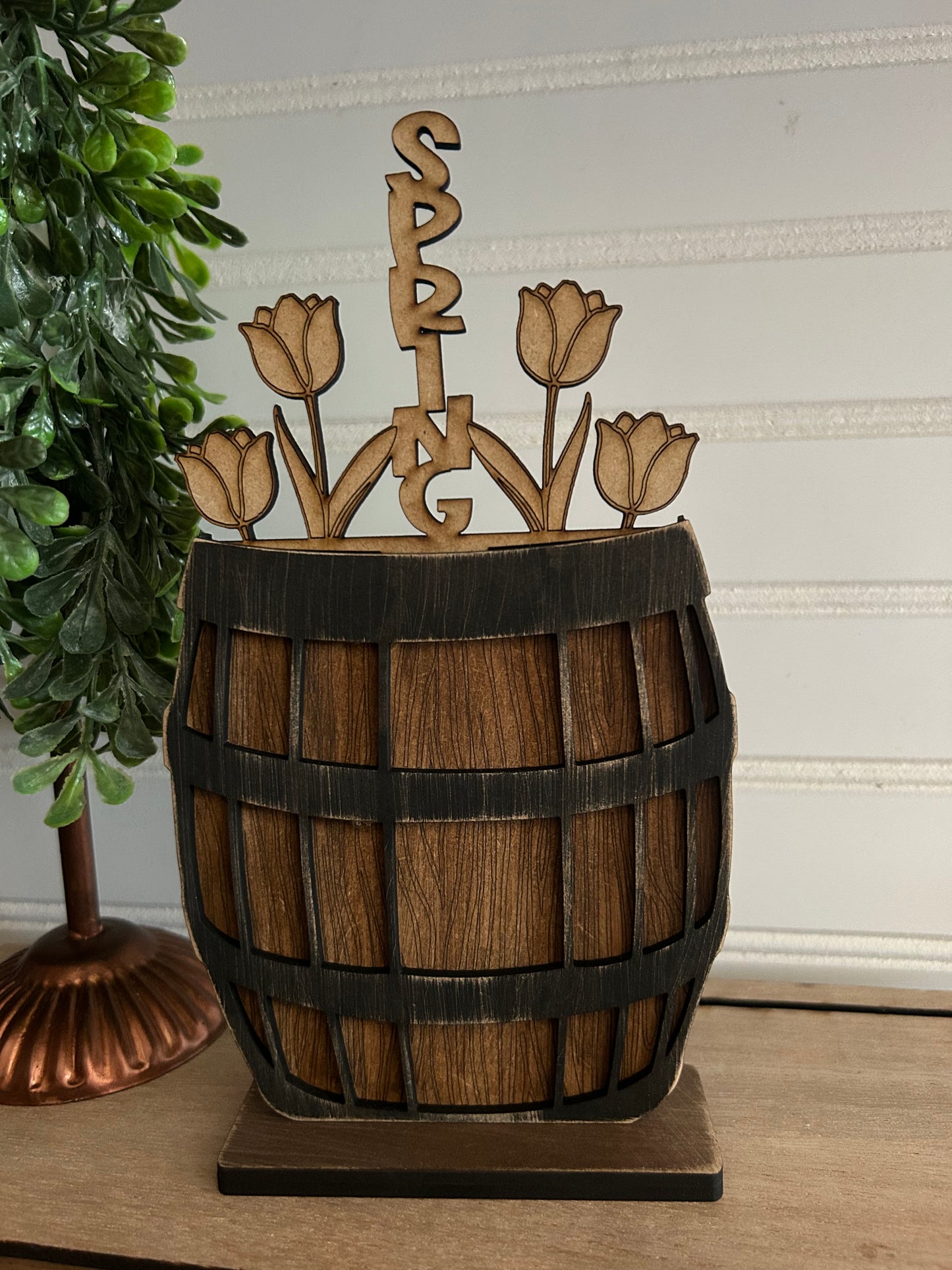 Small Wood Barrel Interchangeable comes with spring insert DIGITAL Laser Cut SVG File – Instant Download | DIY Craft Use