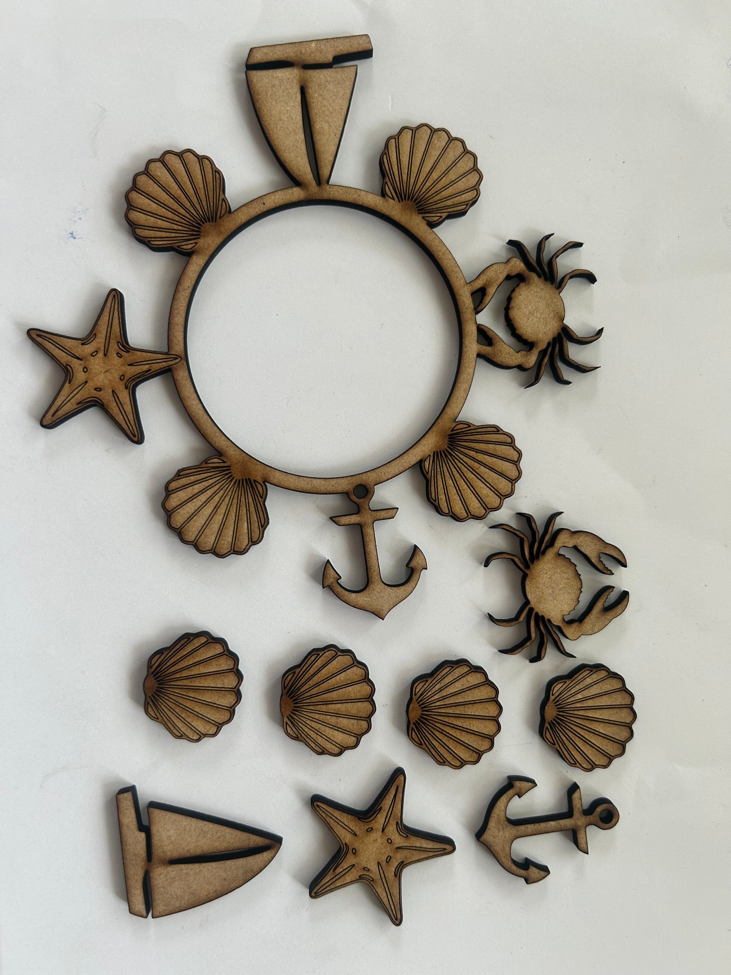 Nautical Sea DIGITAL #1201 Tealight candle holder  INTERCHANGEABLE Laser Cut SVG File – Instant Download