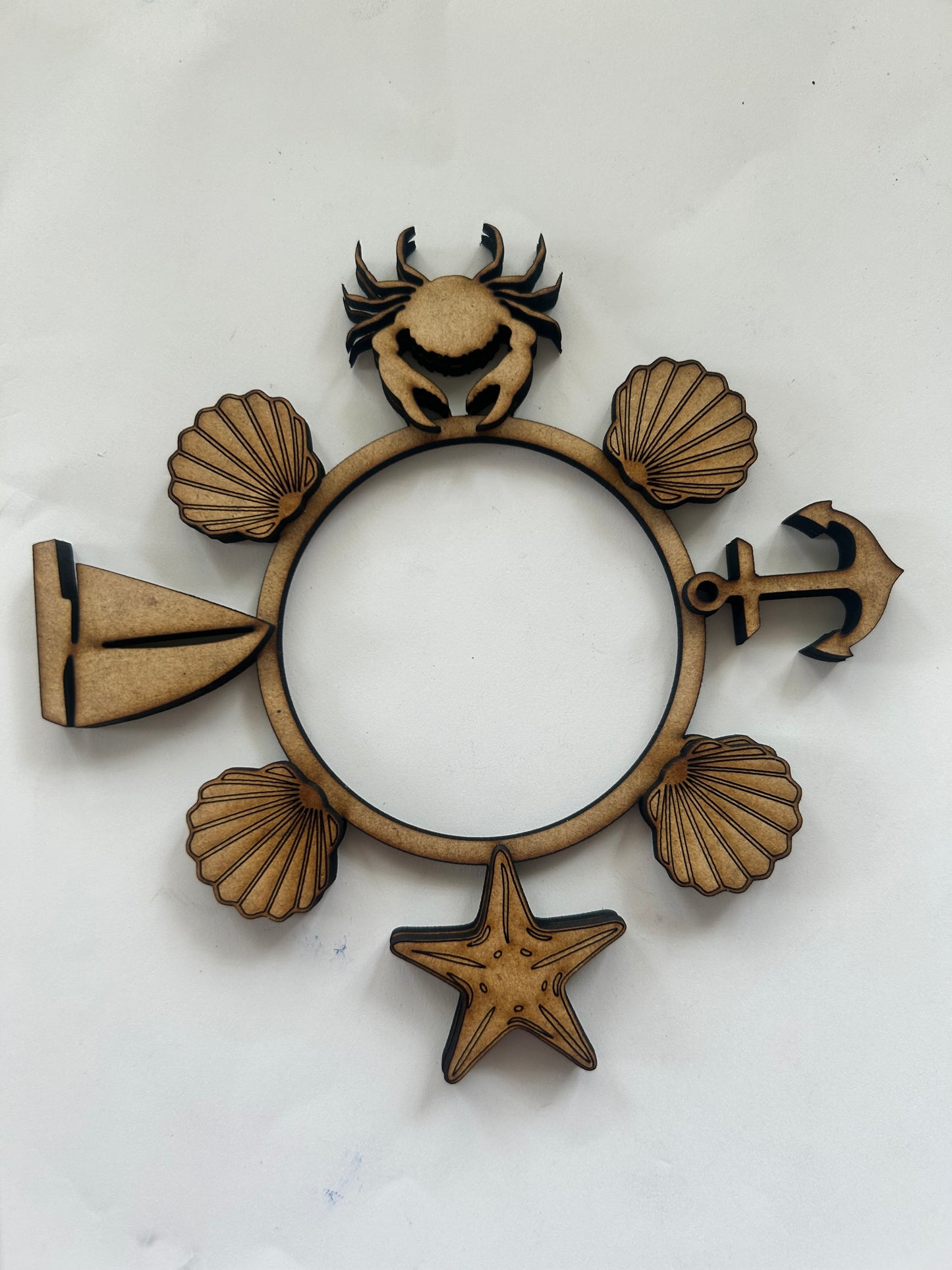 Nautical Sea DIGITAL #1201 Tealight candle holder  INTERCHANGEABLE Laser Cut SVG File – Instant Download