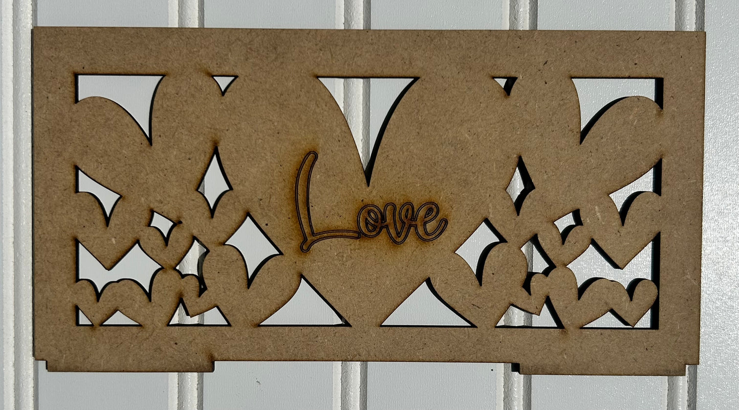 Small Bench with 2 Interchangeable Back  inserts DIGITAL # 9010 Laser Cut SVG File – Instant Download
