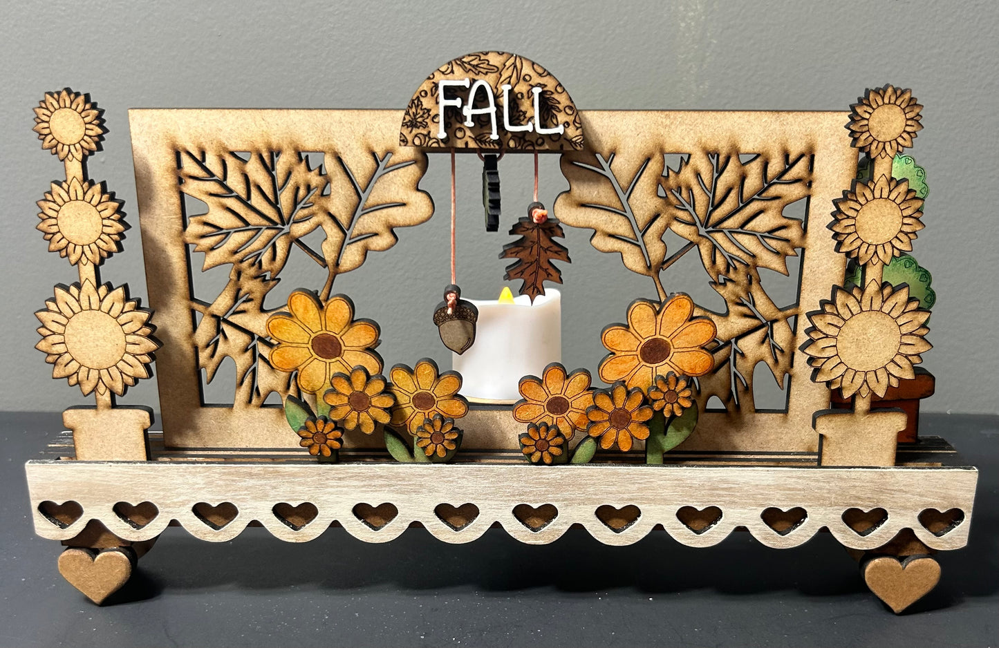 Tealight Stacker Add On Interchangeable Candle Holder 1/8 MDF Wood Laser Blank | DIY Craft Cutout | Paint-Ready
