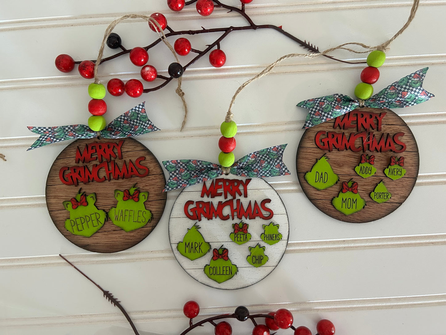 Grinch Ornament Digital Laser Cut SVG File – Instant Download