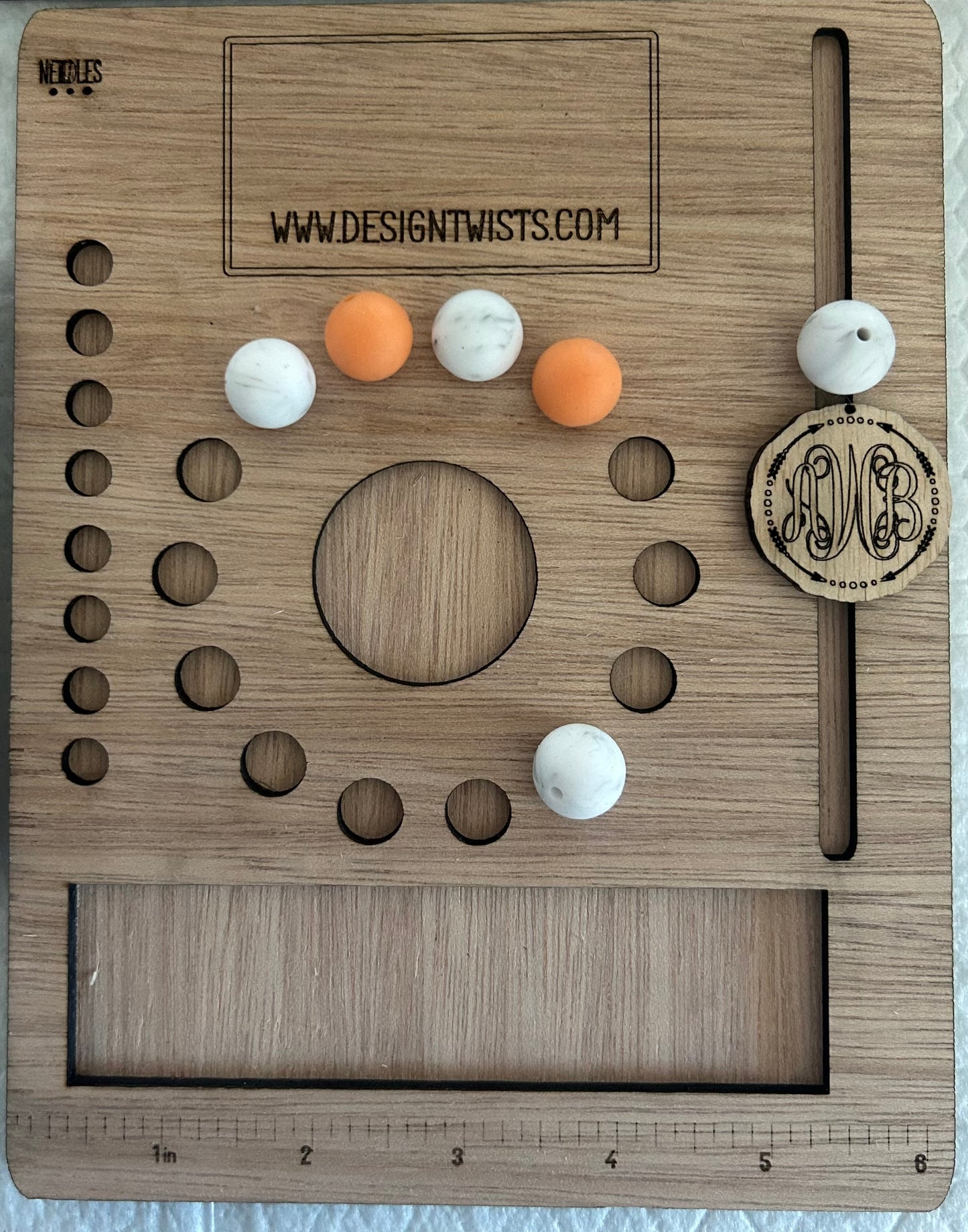 Custom Bead Display Board 6 x 8 inches Double base with or without custom business name