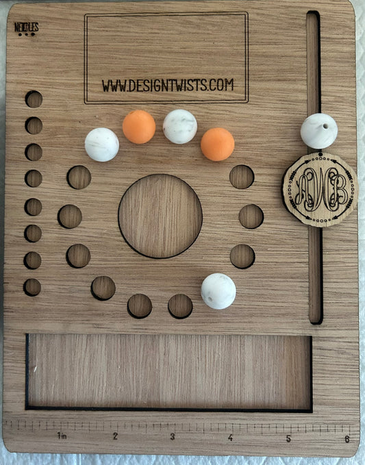 Custom Bead Display Board 6 x 8 inches Double base with or without custom business name