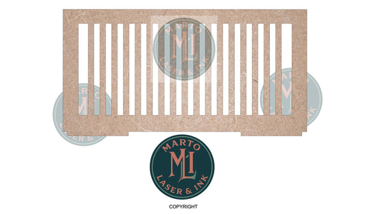 Slot Back Small Bench Interchangeable Back insert DIGITAL # 9015 Laser Cut SVG File – Instant Download