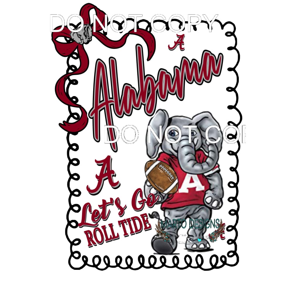Alabama # 1313 Sublimation transfers - Heat Transfer