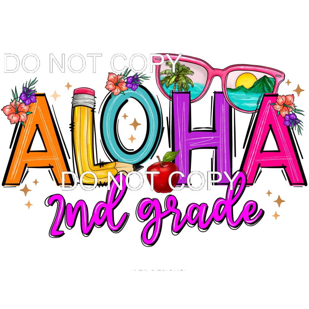 Aloha 2nd grade #11534 Sublimation transfers - Heat