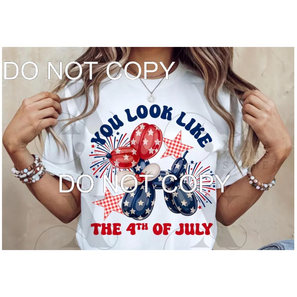 America balloon dog you look like the 4th of july # 10