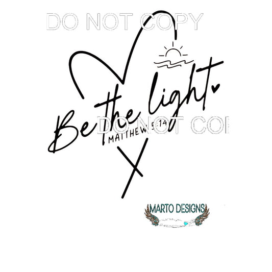 be the light # 2717 Sublimation transfers - Heat Transfer