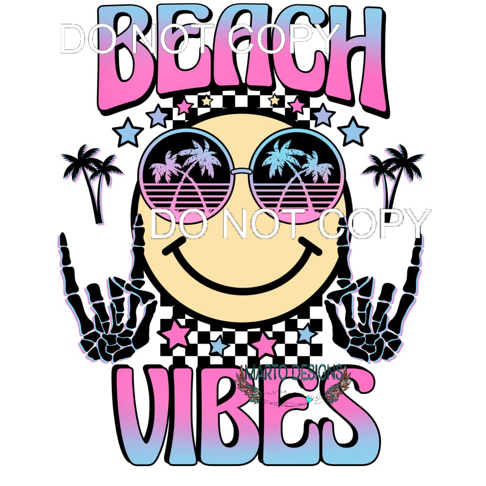 Beach Vibes #11393 Sublimation transfers - Heat Transfer