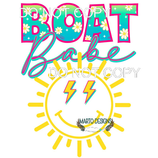 Boat Babe #11441 Sublimation transfers - Heat Transfer