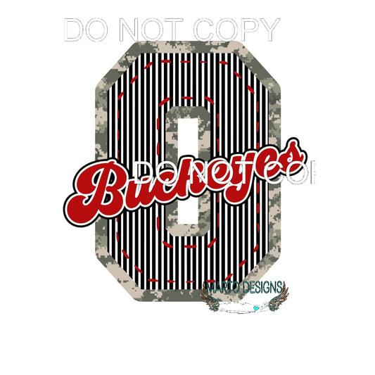 buckeyes # 4420 Sublimation transfers Heat Transfer Graphic