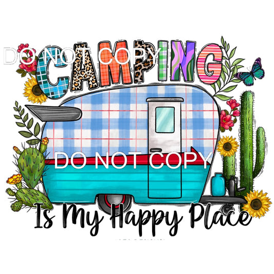 Camping Is My Happy Place #11472 Sublimation transfers