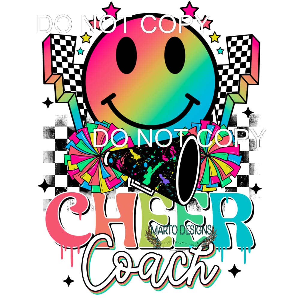 Cheer Coach #11450 Sublimation transfers - Heat Transfer