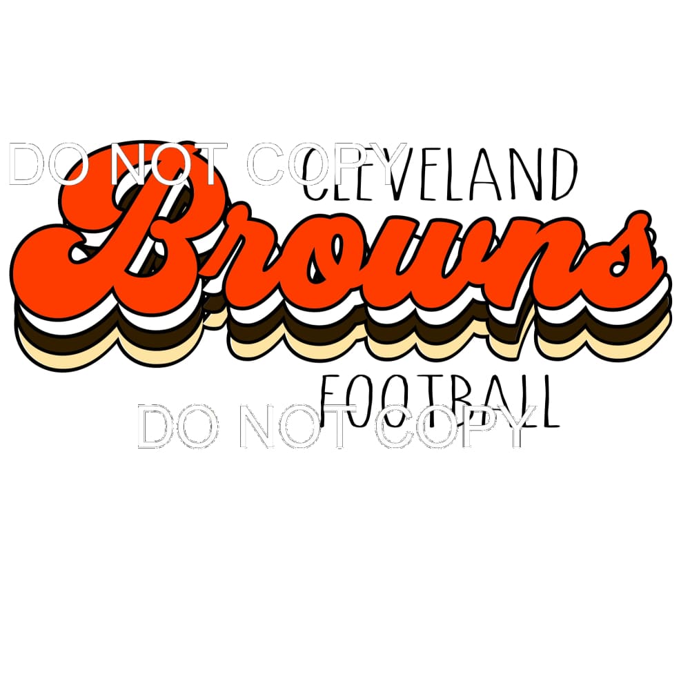 Cleveland Browns # 8820 Sublimation transfers - Heat