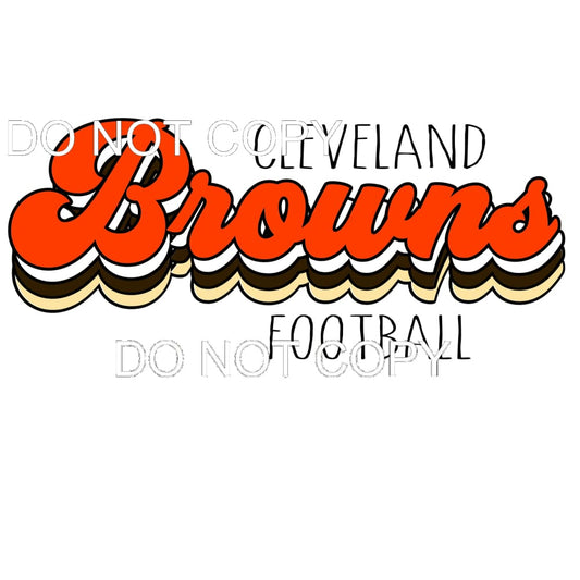 Cleveland Browns # 8820 Sublimation transfers - Heat