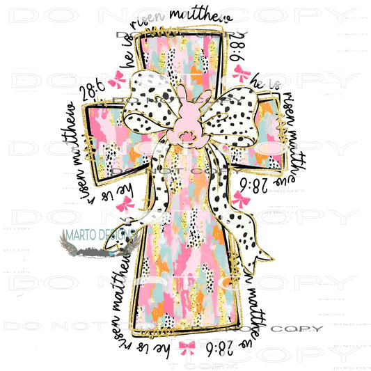 cross # 4447 Sublimation transfers - Heat Transfer Graphic