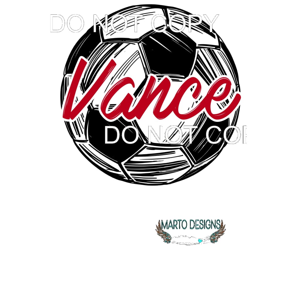 Custom School Number or name SOCCER # 4913 Sublimation