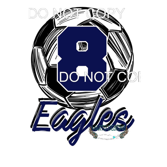 Custom School Number or name SOCCER # 4913 Sublimation