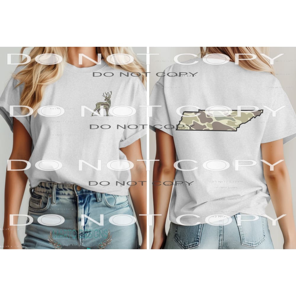 Deer Camo # 5556 includes pocket State All states in drop