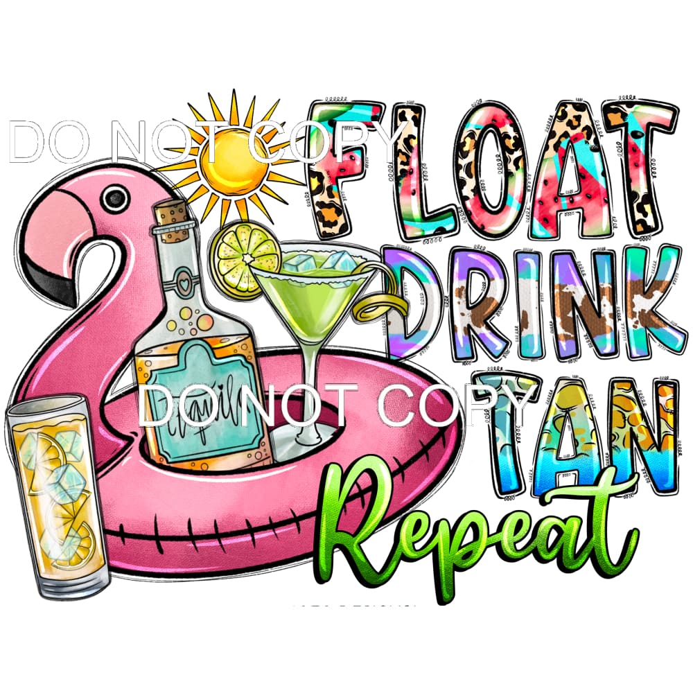 Float Drink Tan #11456 Sublimation transfers - Heat