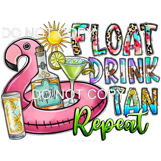 Float Drink Tan #11456 Sublimation transfers - Heat