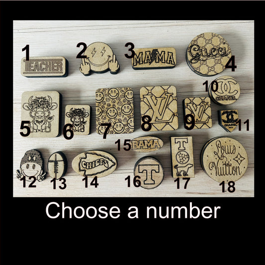 Focal Wood Engraved Beads (WOOD BEAD ONLY)