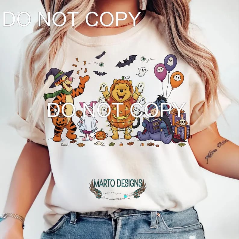 Halloween Pooh # 3026 Sublimation transfers - Heat Transfer