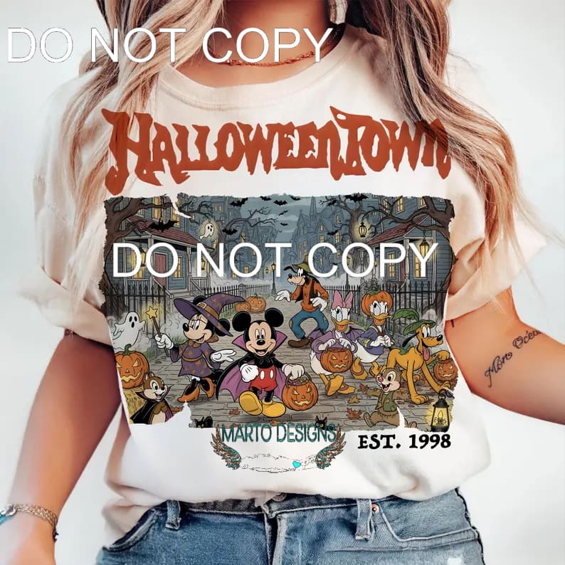Halloween Town # 3025 Sublimation transfers - Heat Transfer