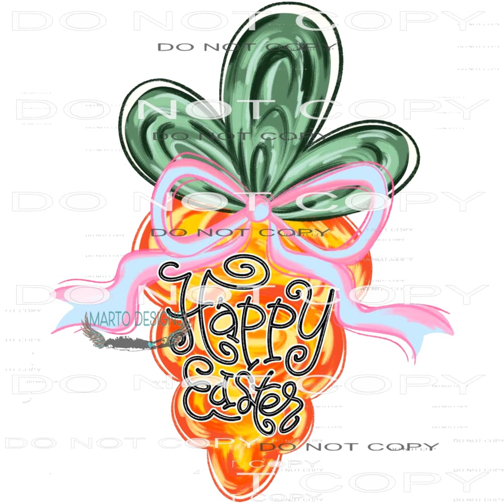 Happy Easter Carrot # 4451 Sublimation transfers - Heat