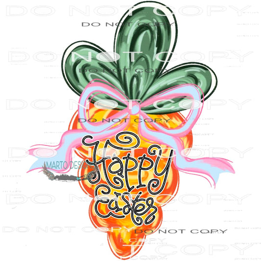 Happy Easter Carrot # 4451 Sublimation transfers - Heat
