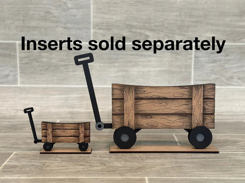 WAGON BASE INTERCHANGEABLE # 1114 Wood Laser Blank | DIY Craft Cutout | Paint-Ready