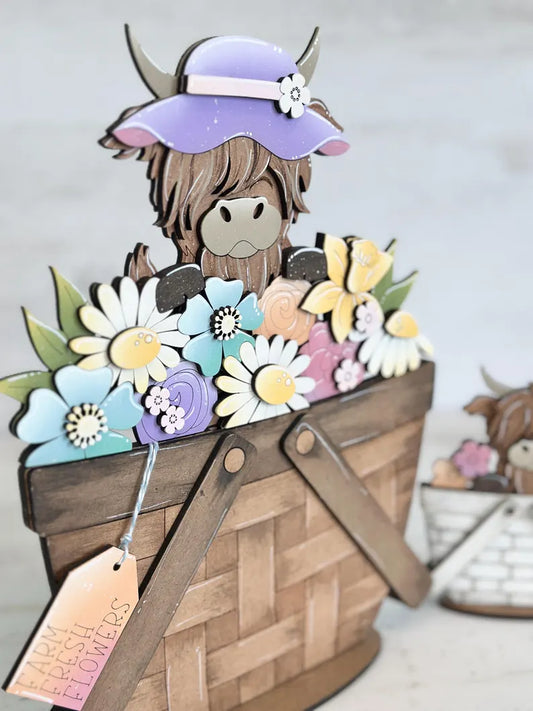 COW - # 1120 INSERT FOR INTERCHANGEABLE WOOD  Wood Laser Blank | DIY Craft Cutout | Paint-Ready