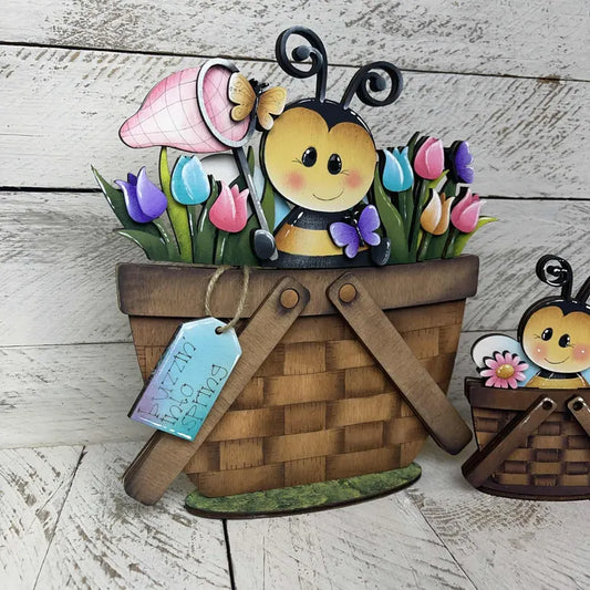 Bee Large- # 1121 INSERT FOR INTERCHANGEABLE WOOD  Wood Laser Blank | DIY Craft Cutout | Paint-Ready