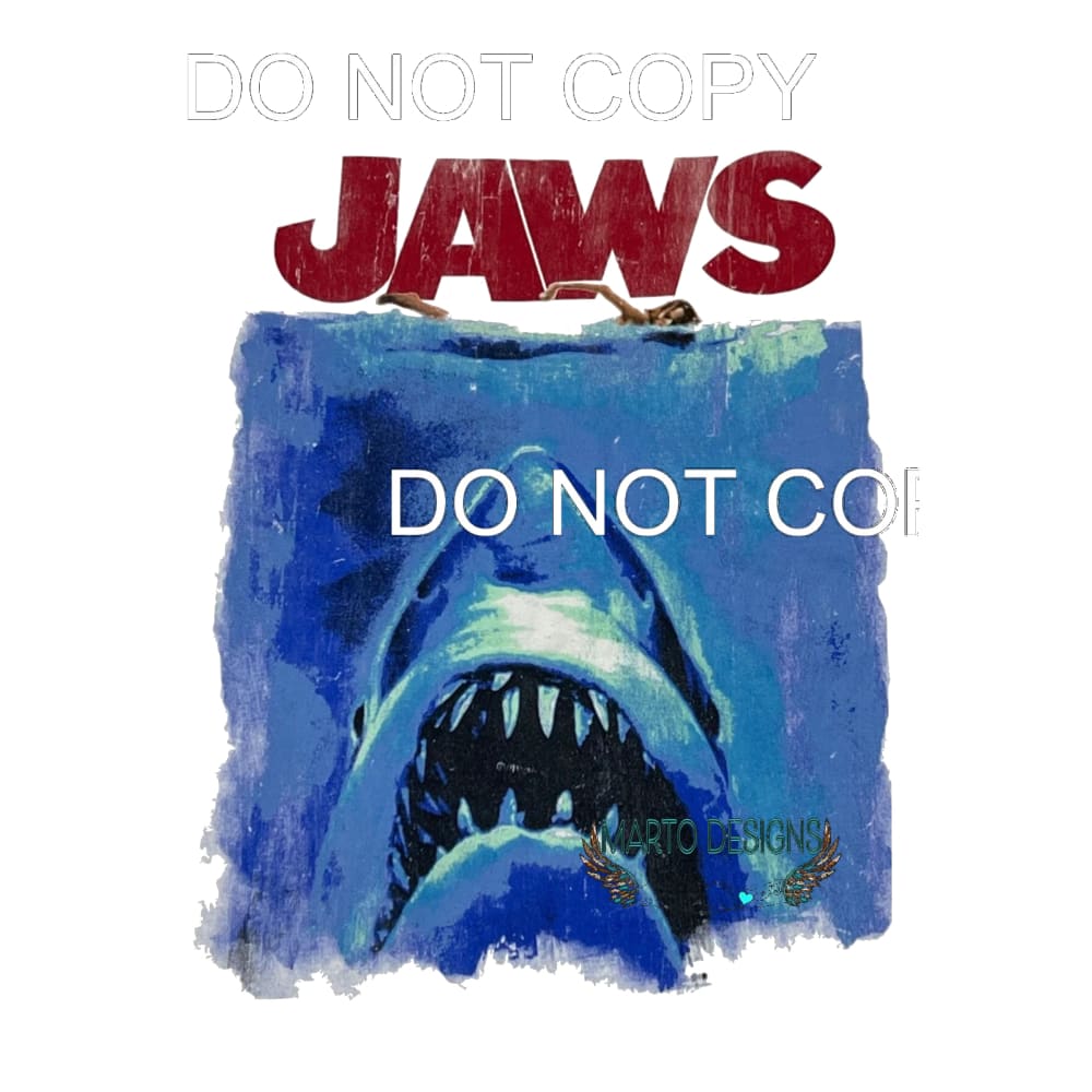 JAWS Sublimation transfers - Heat Transfer Graphic Tee