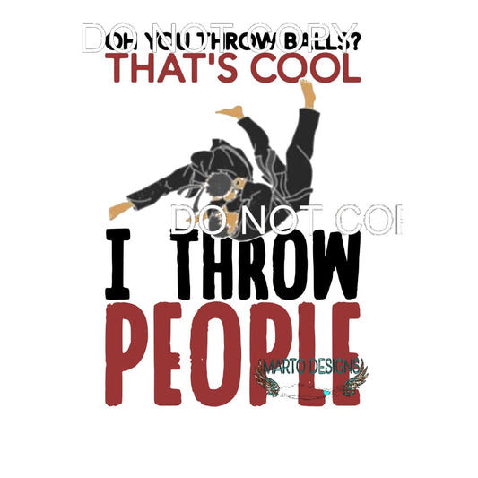 JUDO throw people # 7721 Sublimation transfers - Heat