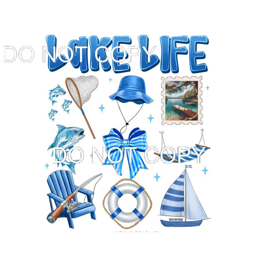 Lake Life #11499 Sublimation transfers - Heat Transfer