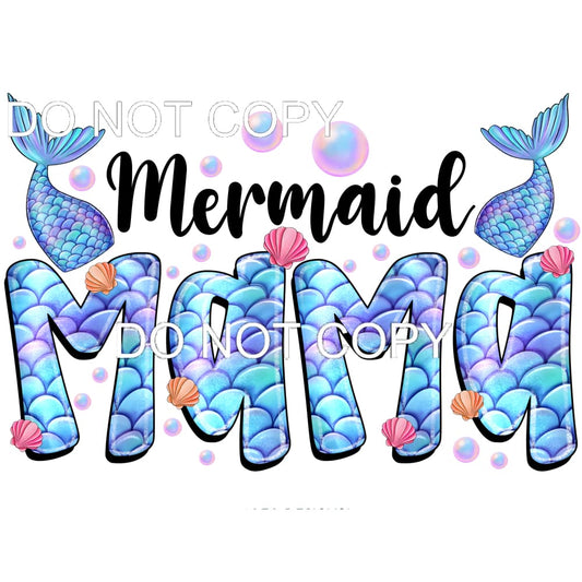 Mermaid Mama #11527 Sublimation transfers - Heat Transfer