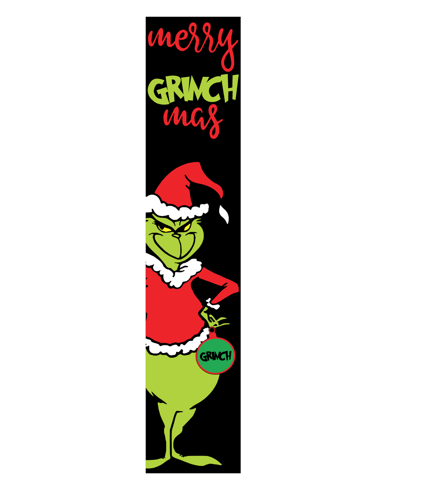 Grinch 4 foot porch leaner  Wood Laser Blank | DIY Craft Cutout | Paint-Ready